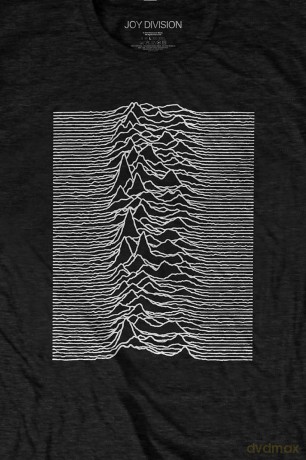 Joy Division: Unisex T-Shirt: Unknown Pleasures (Black) (Back Print) (XXXXX-Large)