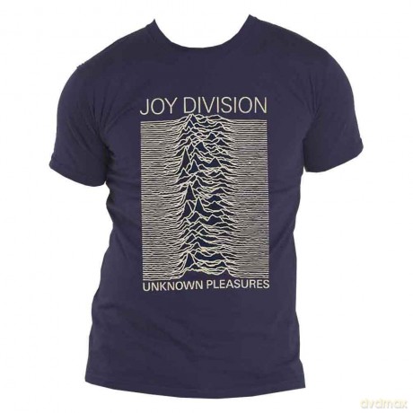 Joy Division: Unisex T-Shirt: Unknown Pleasures FP (Denim Blue) (X-Large)