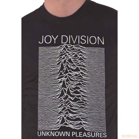 Joy Division: Unisex T-Shirt: Unknown Pleasures White On Black (Black) (Medium)