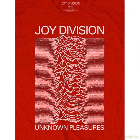 Joy Division: Unisex T-Shirt: Unknown Pleasures White On Black (Black) (Medium)