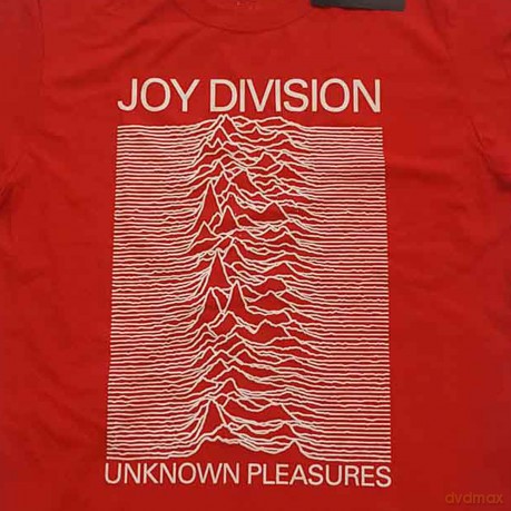 Joy Division: Unisex T-Shirt: Unknown Pleasures White On Red (Red) (X-Small)