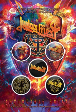 Judas Priest: Button Badge Pack: Invincible Shield