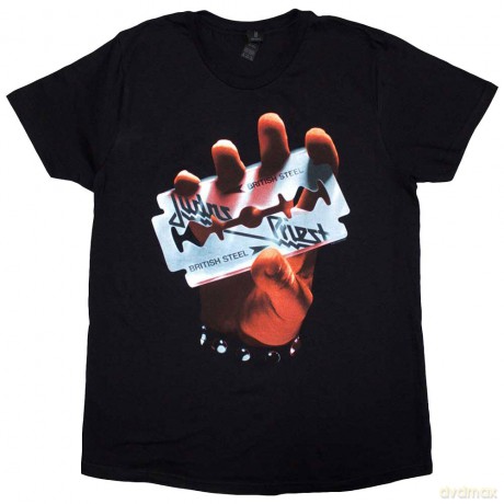 Judas Priest: Ladies T-Shirt: British Steel (Black) (Small)