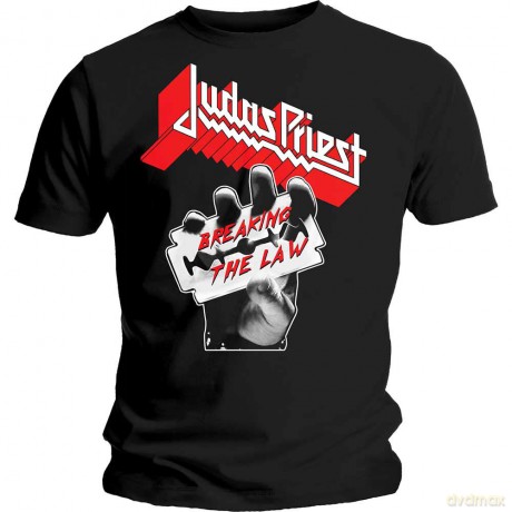 T-Shirt: Judas Priest Men'S Tee: Breaking The Law (Small)