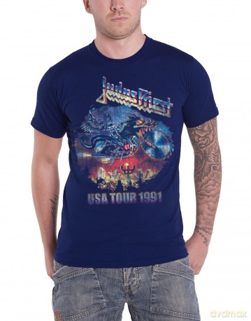 T-Shirt: Judas Priest Men'S Tee: Painkiller Us Tour 91 (Xx-Large)