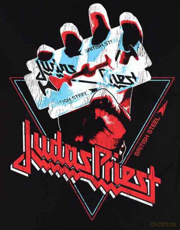 Judas Priest: Men's Tee: British Steel Hand Triangle (Large)