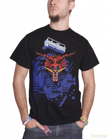 Judas Priest: Men's Tee: Defenders Blue (Medium)