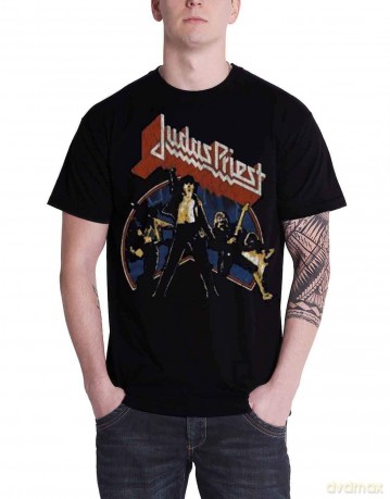 Judas Priest: Men's Tee: Unleashed Version 2 (Large)