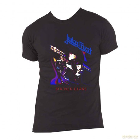 Judas Priest: Unisex T-Shirt: Stained Class Purple Mixer (Black) (X-Large)
