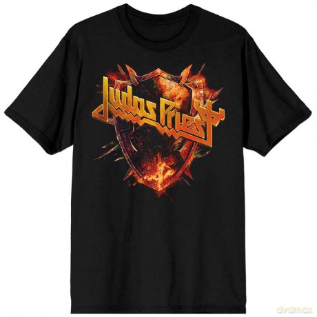 Judas Priest: Unisex T-Shirt: United We Stand (Black) (Back Print) (Medium)