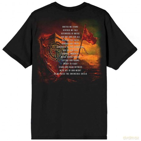 Judas Priest: Unisex T-Shirt: United We Stand (Black) (Back Print) (Medium)