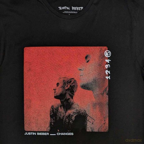 Justin Bieber: Unisex T-Shirt: Changes (Black) (Large)