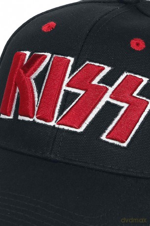 Kiss: KISS Baseball Cap: Red on White Logo