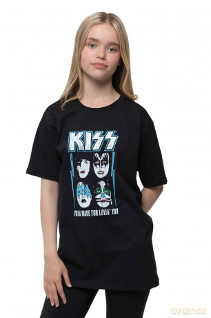 Kiss: KISS Kids T-Shirt: Made For Lovin' You (Black) (13-14 Years)
