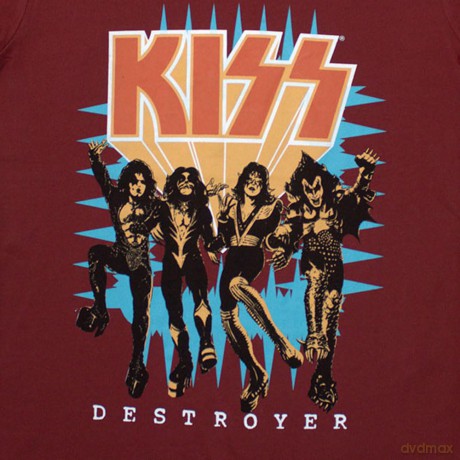 Kiss: KISS Ladies T-Shirt: Destroyer 3D Logo (Red) (Small)