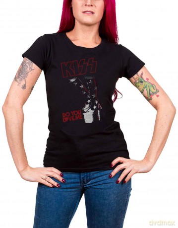 Kiss: KISS Ladies Tee: Do You Love Me (Large)
