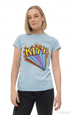 Kiss: KISS Ladies Tee: Stars (Medium)