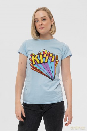 Kiss: KISS Ladies Tee: Stars (XX-Large)
