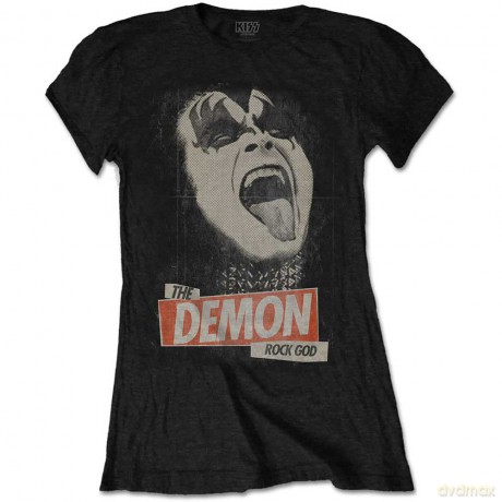 Kiss: KISS Ladies Tee: The Demon Rock (Large)