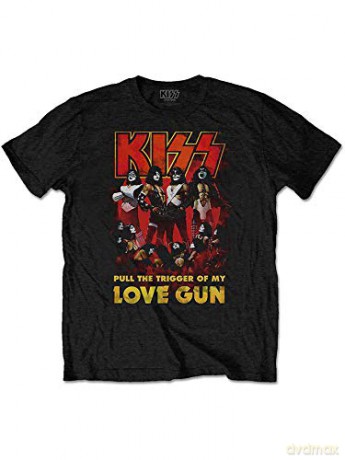 Kiss: KISS Men's Tee: Love Gun Glow (Medium)