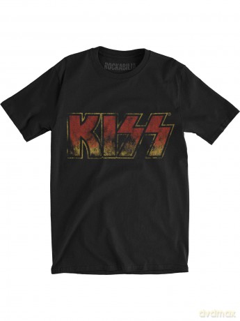 Kiss: KISS Men's Tee: Vintage Classic Logo (Large)