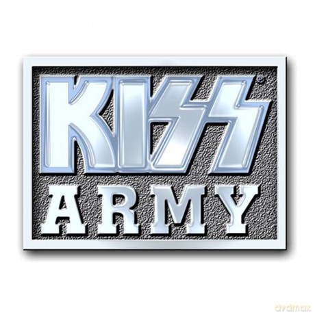 Kiss: KISS Pin Badge: Army Block
