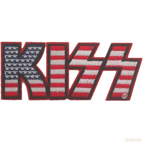 Kiss: KISS Standard Patch: American Flag Logo