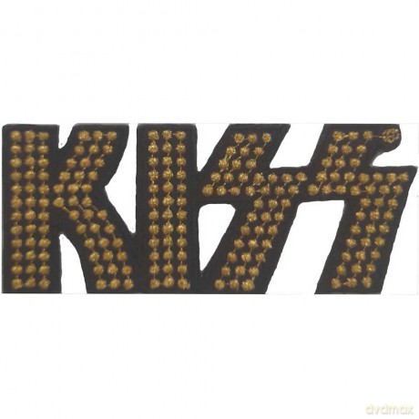 Kiss: KISS Standard Patch: Gold Studded Logo