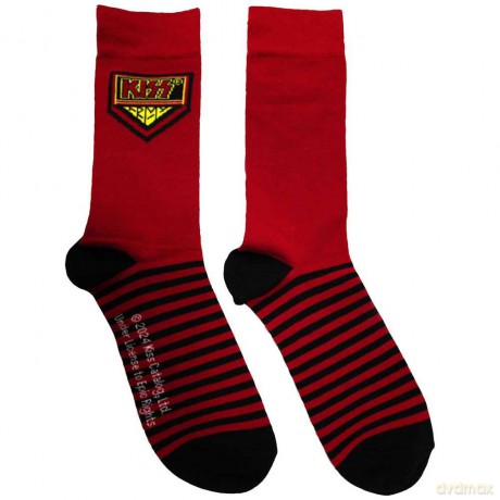 Kiss: KISS Unisex Ankle Socks: Army (Red) (UK Size 6 - 11)