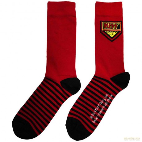 Kiss: KISS Unisex Ankle Socks: Army (Red) (UK Size 6 - 11)