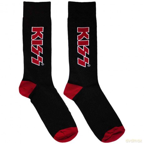 Kiss: KISS Unisex Ankle Socks: Red Logo (Black) (UK Size 6 - 11)