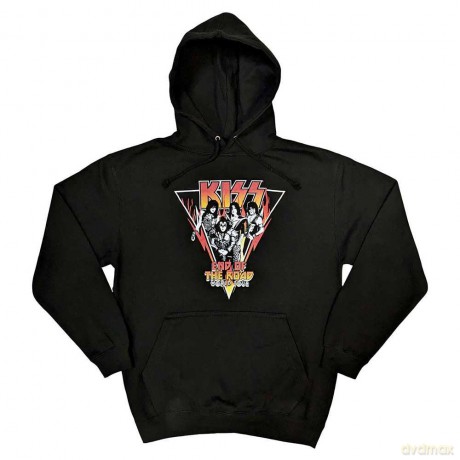 Kiss: KISS Unisex Pullover Hoodie: Triangle (Black) (X-Large)