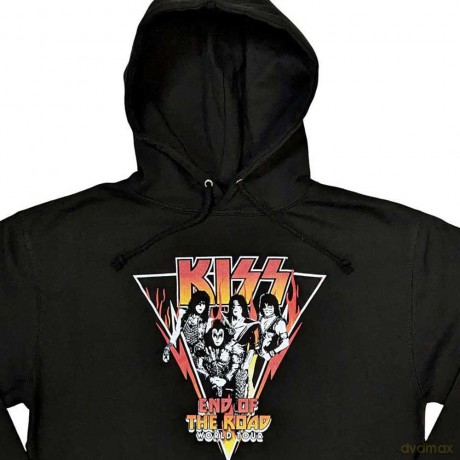 Kiss: KISS Unisex Pullover Hoodie: Triangle (Black) (X-Large)