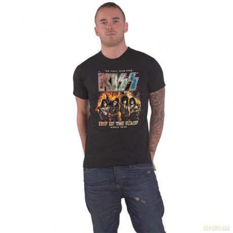 Kiss: KISS Unisex T-Shirt: End Of The Road Final Tour (Black) (Small)