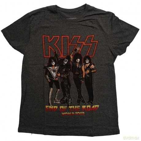 Kiss: KISS Unisex T-Shirt: End of the Road Tour (Brindle) (Medium)