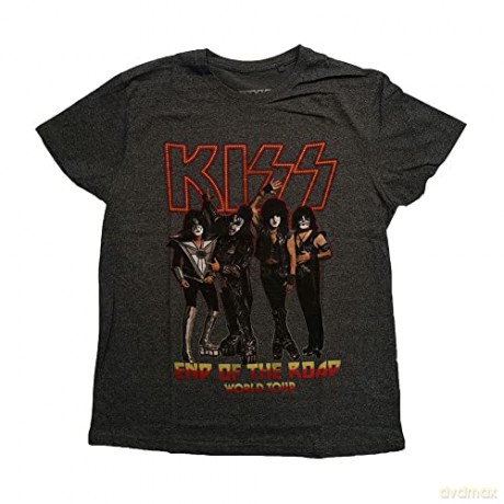 Kiss: KISS Unisex T-Shirt: End of the Road Tour (Brindle) (Small)
