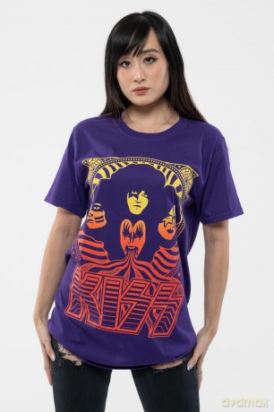 Kiss: KISS Unisex T-Shirt: Gradient Group (Purple) (Medium)