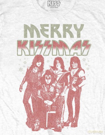Kiss: KISS Unisex T-Shirt: Merry Kissmas (White) (XX-Large)