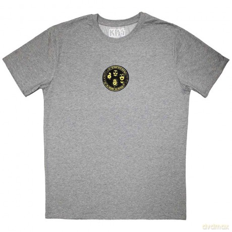 Kiss: KISS Unisex T-Shirt: Mini Hailing From NYC Logo (Grey) (XX-Large)