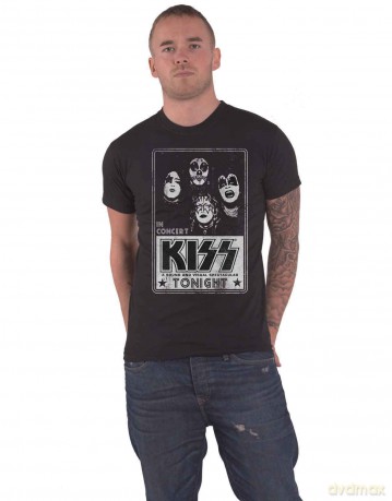 Kiss: KISS Unisex T-Shirt: Tonight (Black) (Medium)