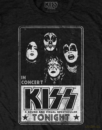 Kiss: KISS Unisex T-Shirt: Tonight (Black) (Medium)