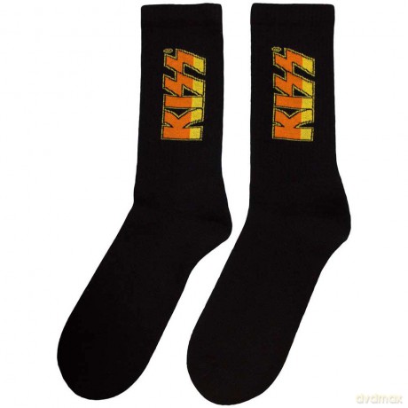 Kiss: KISS Unisex Terry Socks: Classic Logo (Black) (UK Size 7 - 11)