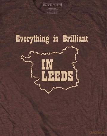 Kaiser Chiefs: Unisex T-Shirt: Everything Is Brilliant (Chestnut Brown) (Back Print) (X-Large)