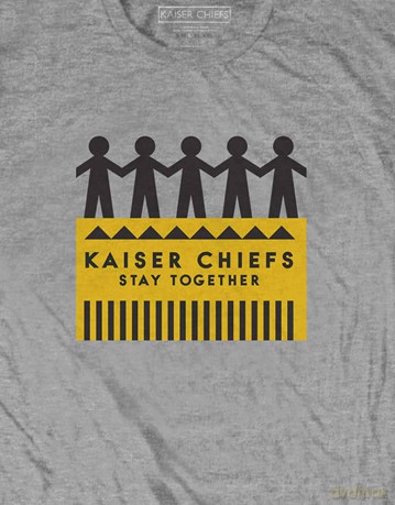 Kaiser Chiefs: Unisex T-Shirt: Paper Dolls (Grey) (Large)