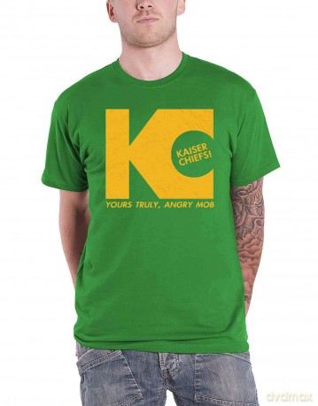 Kaiser Chiefs: Unisex T-Shirt: Yours Truly (Irish Green) (Large)