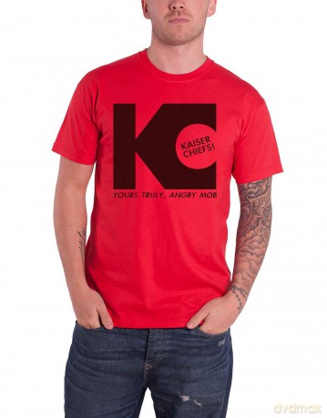 Kaiser Chiefs: Unisex T-Shirt: Yours Truly (Red) (Small)