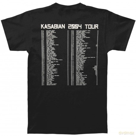 Kasabian: Men's Tee: Ultra Face 2004 Tour with Back Printing (Medium)