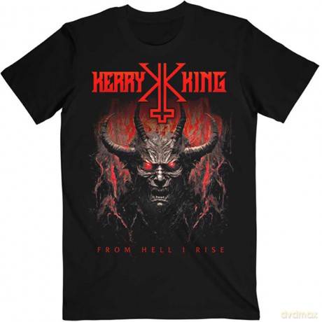 Kerry King: Unisex T-Shirt: From Hell I Rise Cover (Black) (Small)