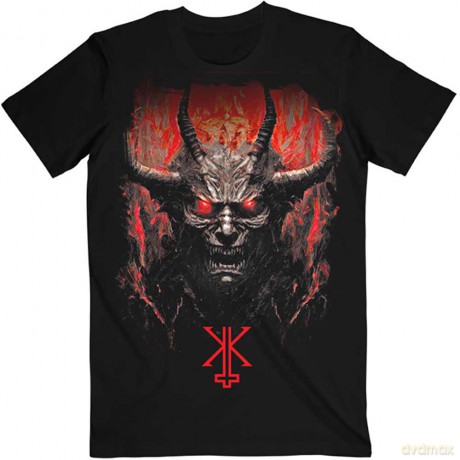 Kerry King: Unisex T-Shirt: From Hell I Rise F&B (Black) (Back Print) (Small)