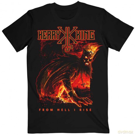 Kerry King: Unisex T-Shirt: From Hell I Rise Hell King (Black) (X-Large)